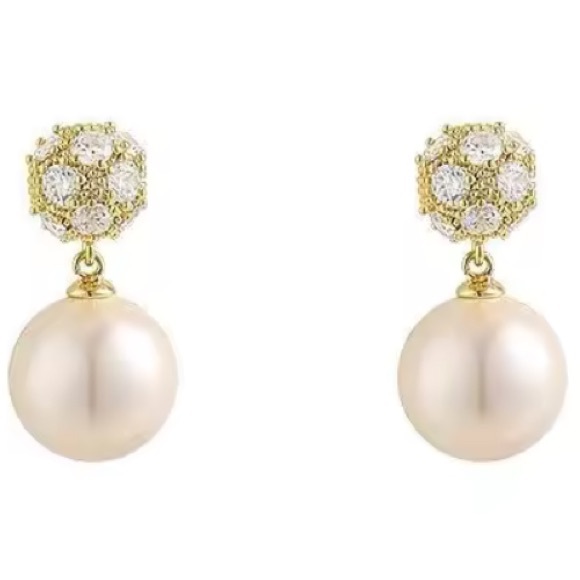 KATE SPADE NEW YORK SMALL PEARL DROP EARRINGS - Picture 2 of 4